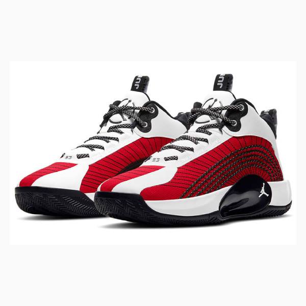 Air Jordan Nike Jumpman 2021 PF Chaussure De Basketball Homme Blanche Rouge Noir | JD-926IS