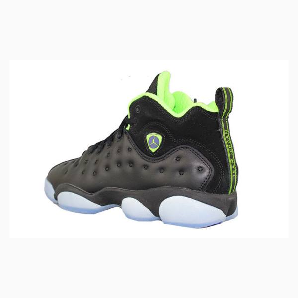 Air Jordan Nike Jumpman Team II Chaussure De Basketball Femme Noir Vert | JD-064WZ