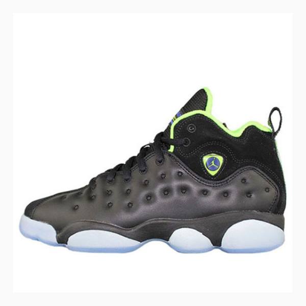 Air Jordan Nike Jumpman Team II Chaussure De Basketball Femme Noir Vert | JD-064WZ