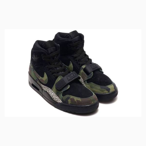 Air Jordan Nike Legacy 312 Camo Chaussure De Basketball Homme Noir Vert | JD-481VX