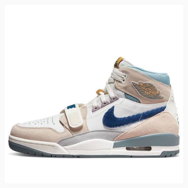 Air Jordan Nike Legacy 312 High Chaussure De Basketball Homme Beige Bleu | JD-619SW