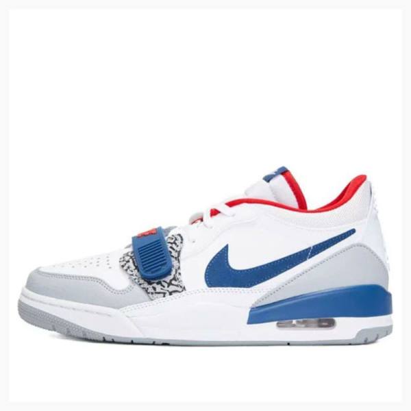 Air Jordan Nike Legacy 312 Low French Baskets Femme Blanche Bleu Rouge | JD-418KN