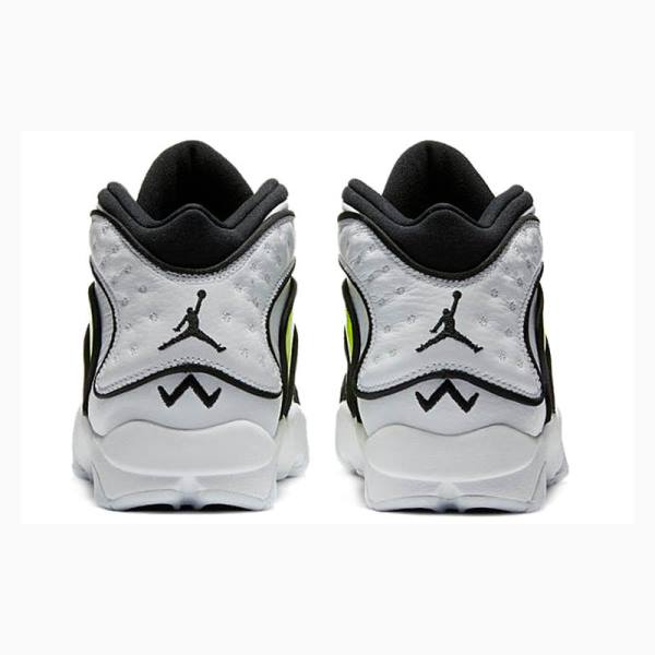 Air Jordan Nike OG Volt Splatter Chaussure De Basketball Femme Blanche Noir Vert | JD-163EA