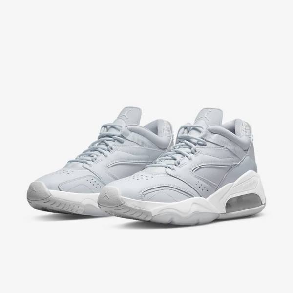 Air Jordan Nike Point Lane Chaussures Course Homme Platine Blanche Grise | NK504RQB