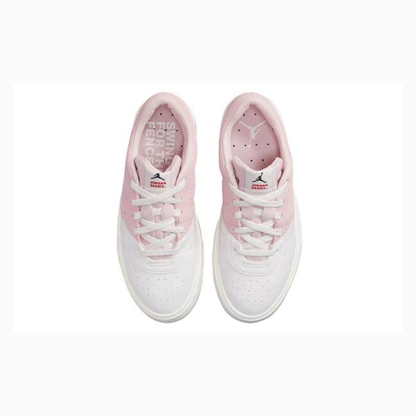 Air Jordan Nike Series ES Atmosphere Baskets Femme Blanche Rose | JD-186RM