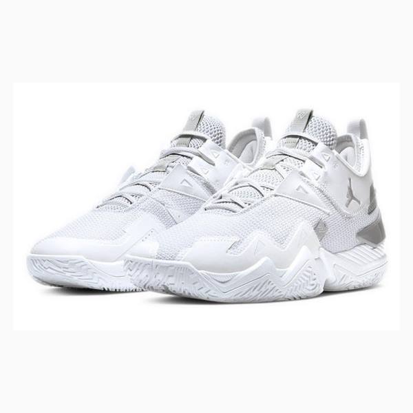 Air Jordan Nike Westbrook One Take Chaussure De Basketball Femme Blanche Grise | JD-504WI