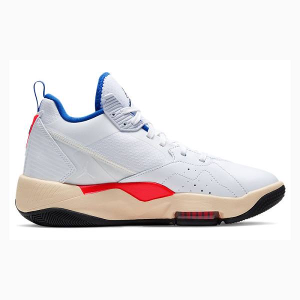 Air Jordan Nike Zoom 92 Ultramarine Chaussure De Basketball Femme Blanche Bleu Rouge | JD-874YN