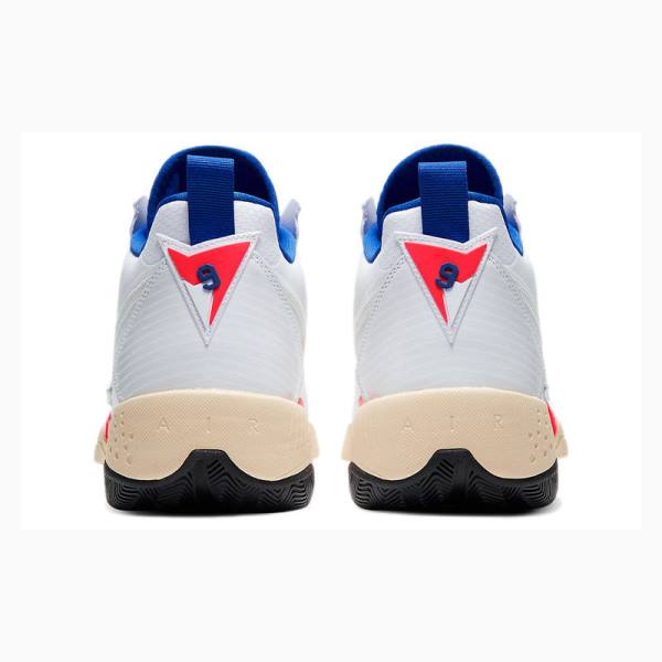 Air Jordan Nike Zoom 92 Ultramarine Chaussure De Basketball Femme Blanche Bleu Rouge | JD-874YN