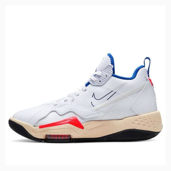 Air Jordan Nike Zoom 92 Ultramarine Chaussure De Basketball Femme Blanche Bleu Rouge | JD-874YN